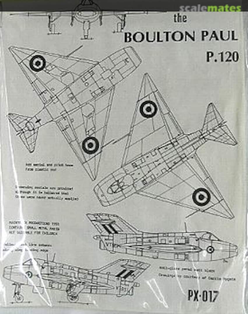 Boxart Boulton Paul P.120 PX-017 Maintrack Models Boxart Boulton Paul P.120 PX-017 Maintrack Models