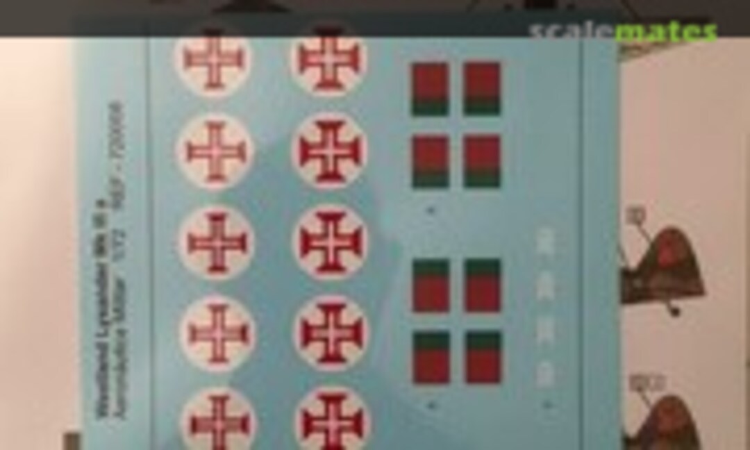 1:72 Westland Lysander Mk IIIa (Protransfer Decalques 720008) 720008