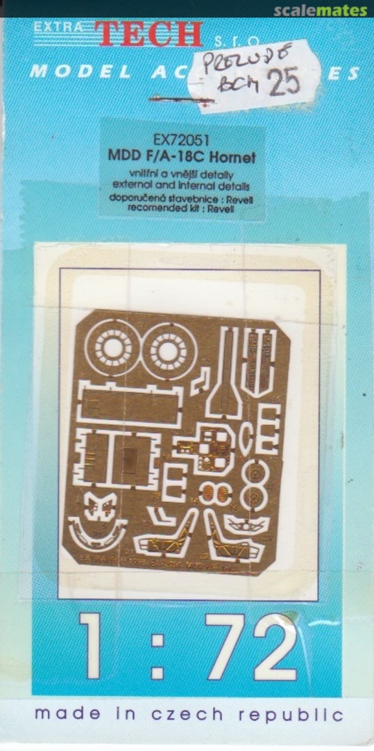 Boxart MDD F/A-18C Hornet EX 72051 Extratech Boxart MDD F/A-18C Hornet EX 72051 Extratech