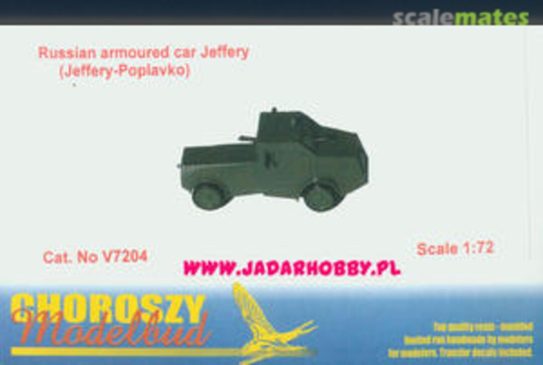 Boxart Russian Armoured Car Jeffery (Jeffery-Poplavko) V7204 Choroszy Modelbud Boxart Russian Armoured Car Jeffery (Jeffery-Poplavko) V7204 Choroszy Modelbud
