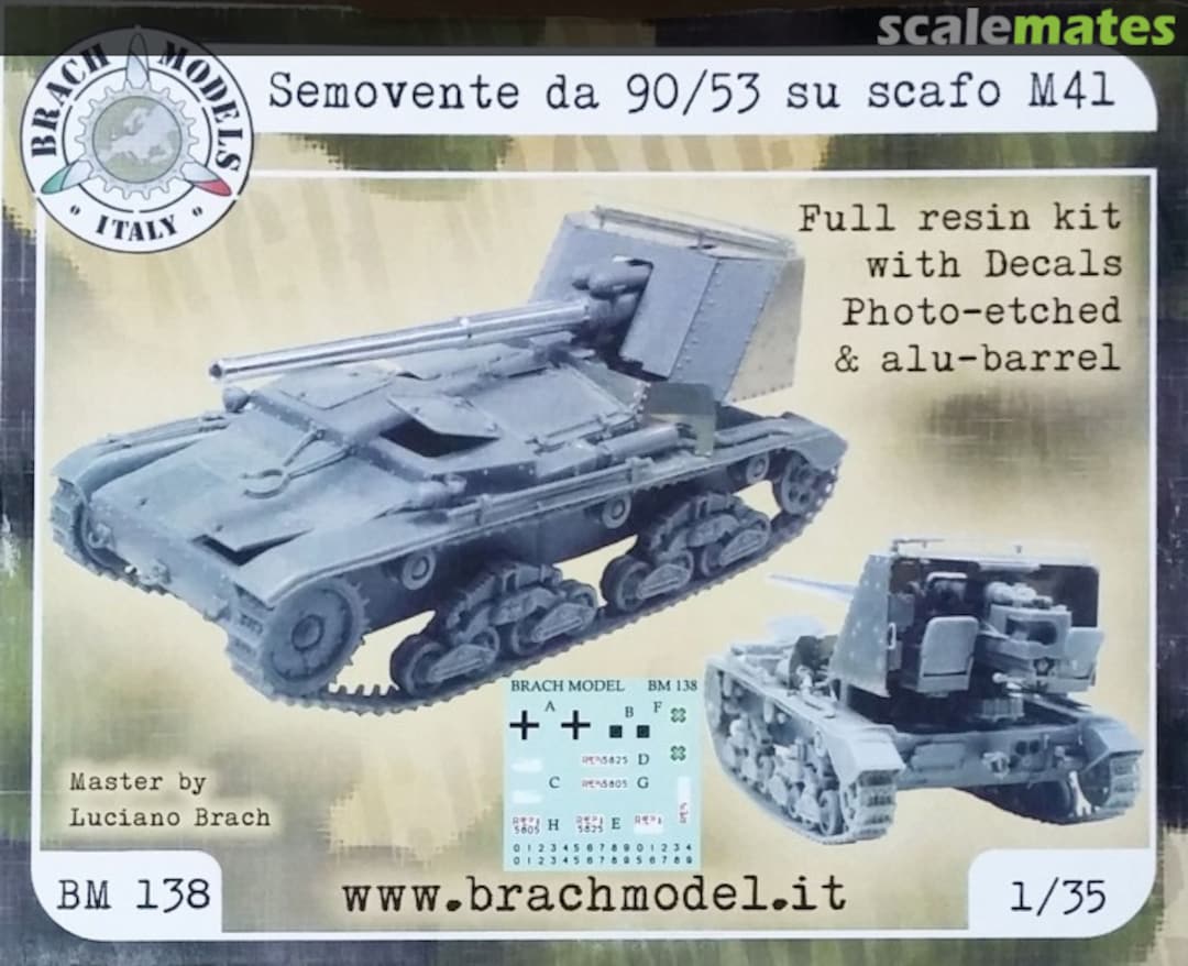 Boxart Semovente da 90/53 su scafo m41 BM-138 Brach Model