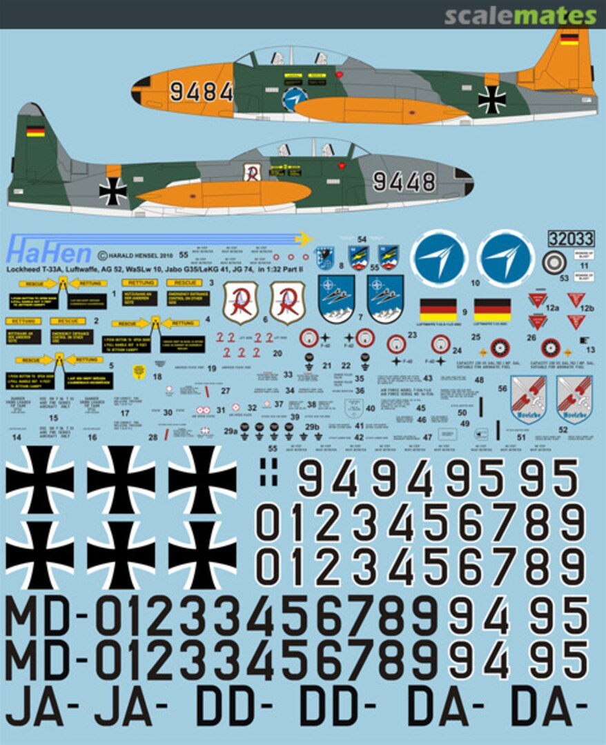 Boxart Lockheed T-33A 32033 HaHen Boxart Lockheed T-33A 32033 HaHen
