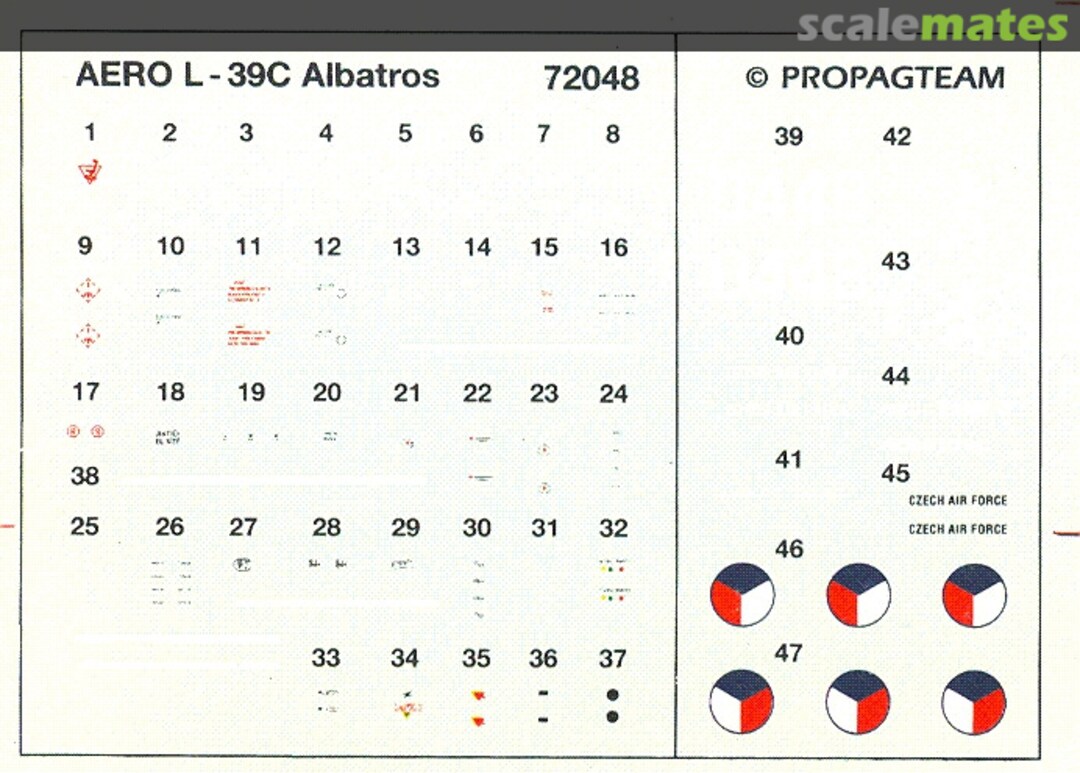 Boxart Aero L-39C Albatros 72048 Propagteam Boxart Aero L-39C Albatros 72048 Propagteam