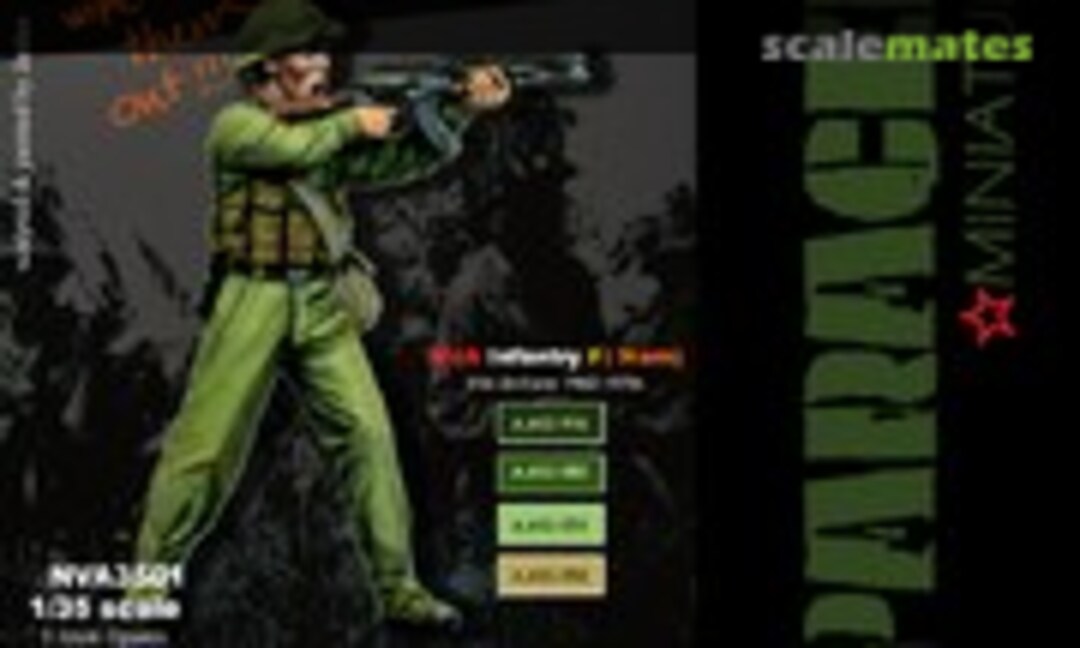 1:35 NVA Infantry F ( NAM) (Paracel Miniatures NVA3501) NVA3501