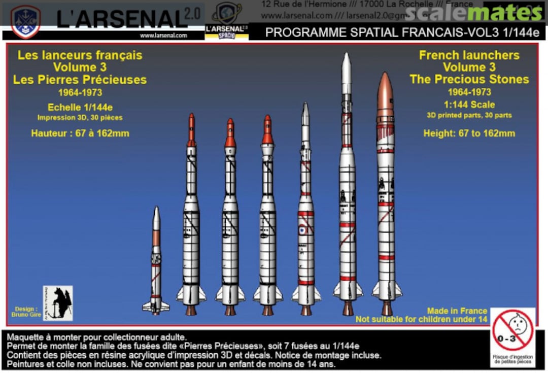 Boxart French launchers Volume 3: the Precious Stones 144 04 L'Arsenal Boxart French launchers Volume 3: the Precious Stones 144 04 L'Arsenal