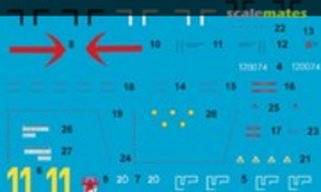 1:48 He 162 A-2 " Gelbe 11" Oblt. Emil Demuth, Staffelkapitän der 3. Staffel des JG 1 (Peddinghaus-Decals EP 2967) EP 2967