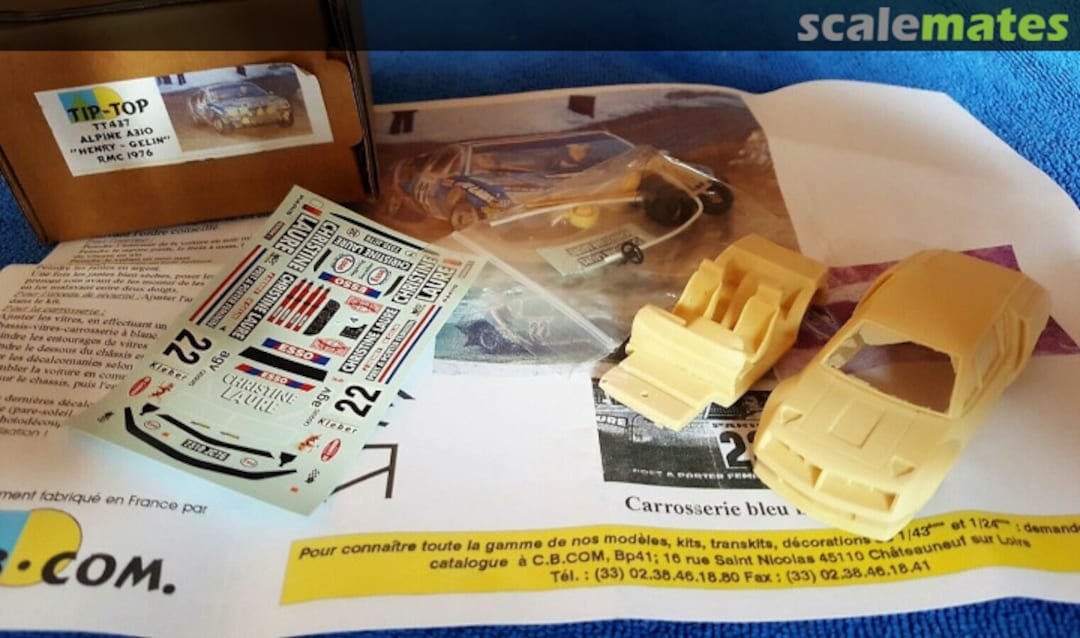 Boxart Alpine-Renault A310 [7310 JC 76] "CHRISTINE LAURE" TT437 TIP-TOP