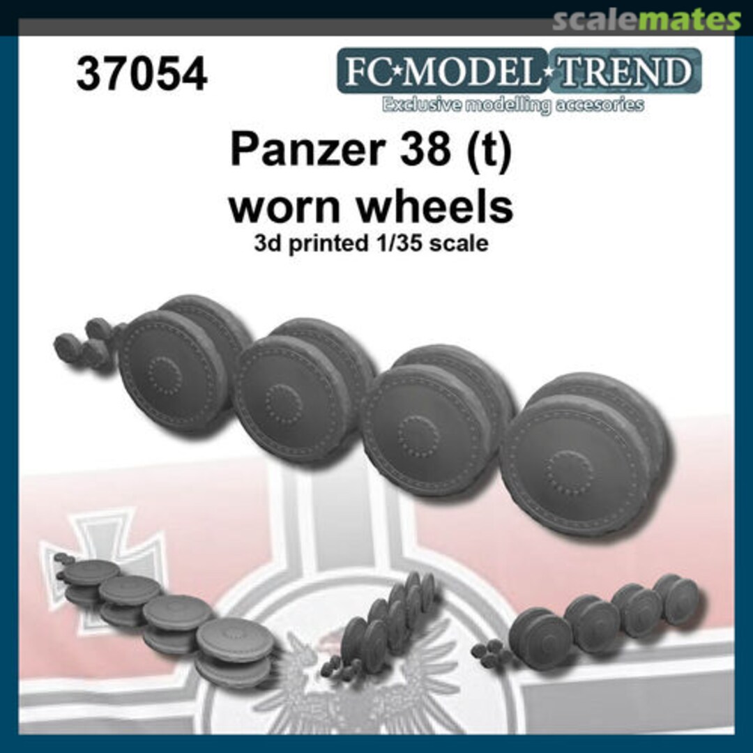 Boxart Panzer 38(t) worn wheels 37054 FC Model Trend