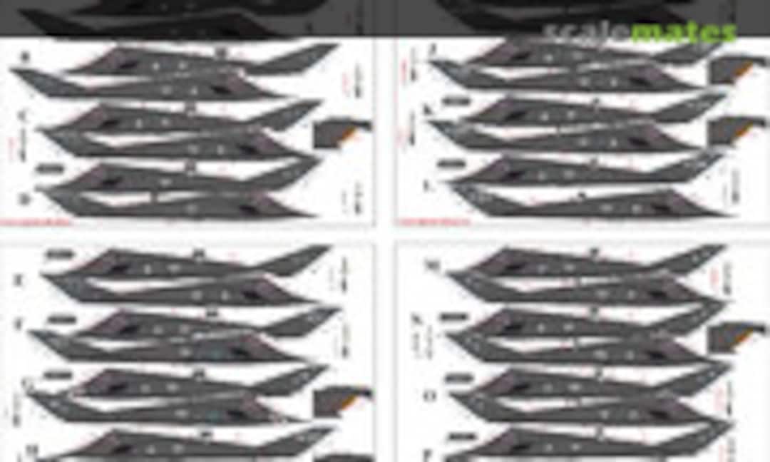 1:72 F-117A Nighthawk - "In Service" with stencils (UpRise Decal UR72199) UR72199