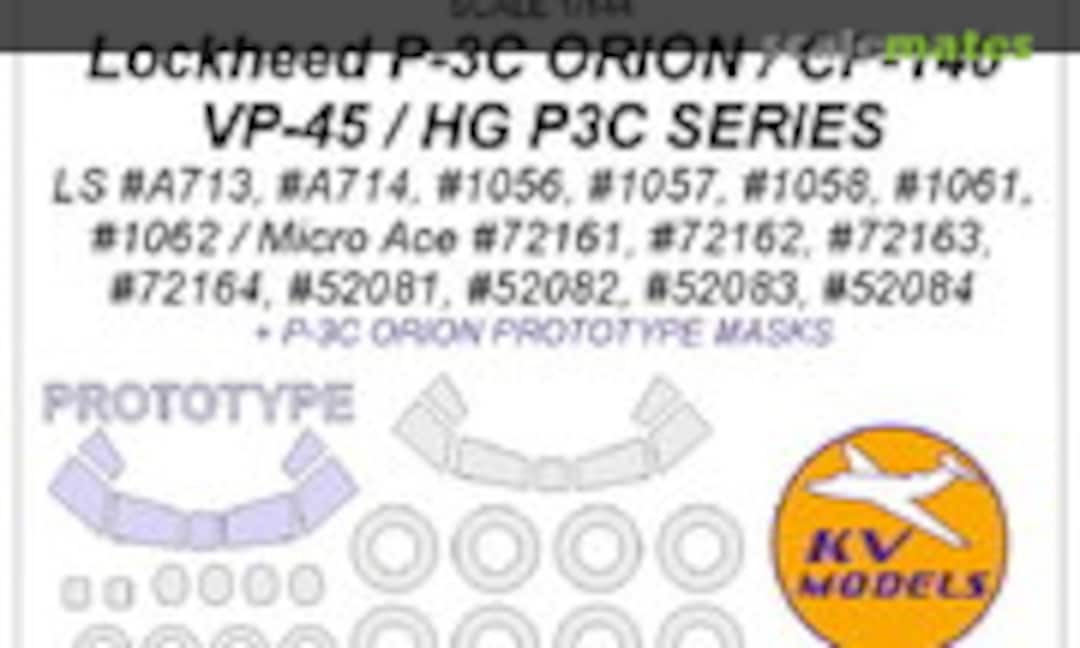 1:144 Lockheed P-3 Orion Canopy & Wheel mask (KV Models KV14384) KV14384