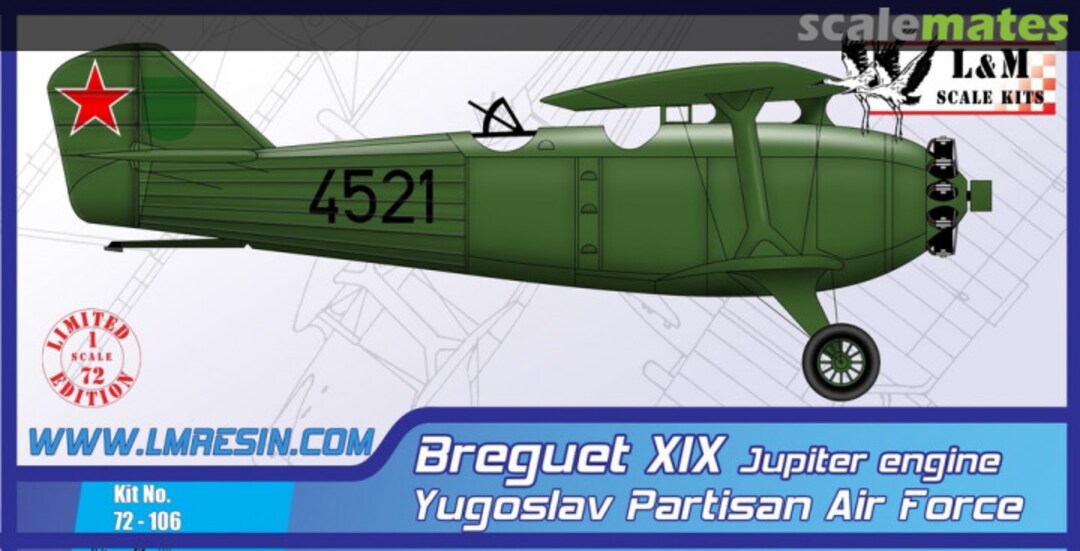 Boxart Breguet XIX Jupiter Engine 72-106 L&M Resin Kits Boxart Breguet XIX Jupiter Engine 72-106 L&M Resin Kits