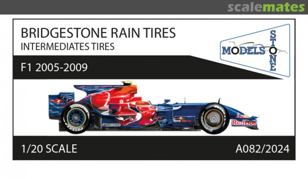 Boxart Bridgestone Rain Tires - F1 2005-2009 A082/2024 Stone Models Boxart Bridgestone Rain Tires - F1 2005-2009 A082/2024 Stone Models