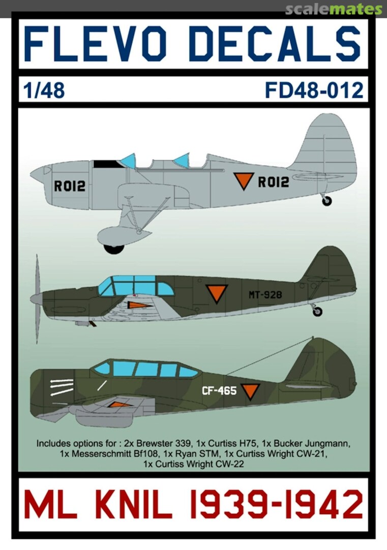 Boxart ML-KNIL 1939-1942 FD48-012 Flevo Decals Boxart ML-KNIL 1939-1942 FD48-012 Flevo Decals