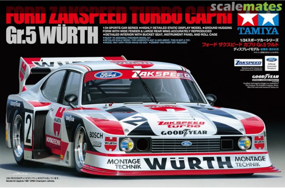 Boxart Ford Zakspeed Turbo Capri 24329 Tamiya Boxart Ford Zakspeed Turbo Capri 24329 Tamiya