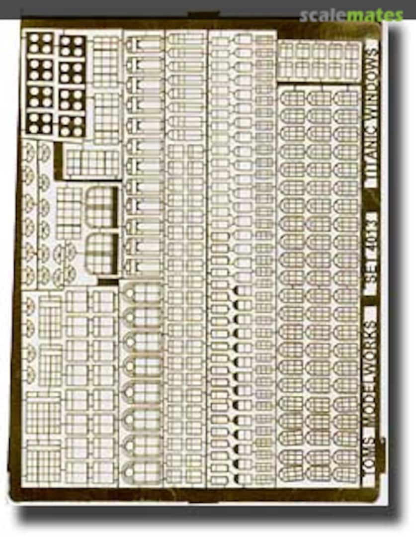 Boxart Titanic Window Frames Set 4014 Tom's Modelworks Boxart Titanic Window Frames Set 4014 Tom's Modelworks