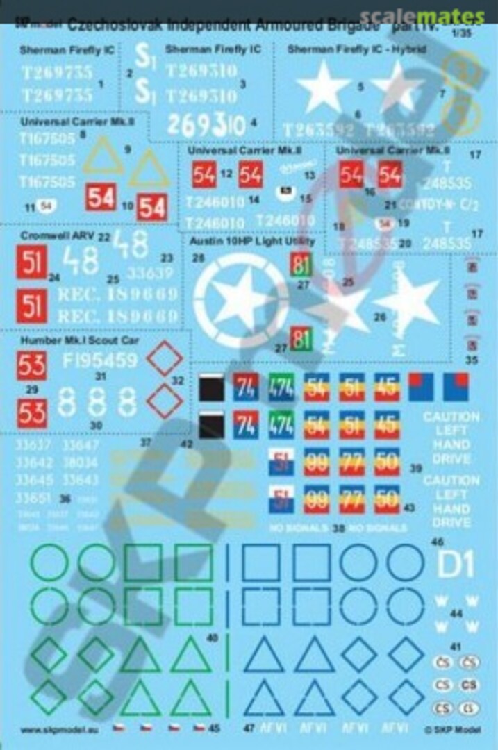 Boxart Czech Indep. Armoured Brigade - Part IV SKP 008 SKP model Boxart Czech Indep. Armoured Brigade - Part IV SKP 008 SKP model