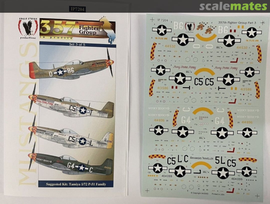 Contents 357th Fighter Group in Profile IP7204 Eagle Strike Productions Contents 357th Fighter Group in Profile IP7204 Eagle Strike Productions