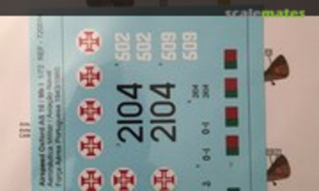 1:72 Airspeed Oxford AS10 / Mk.I (Protransfer Decalques 720014) 720014