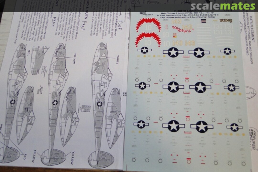 Boxart P-38F/H Lightning 72-678 SuperScale International Boxart P-38F/H Lightning 72-678 SuperScale International