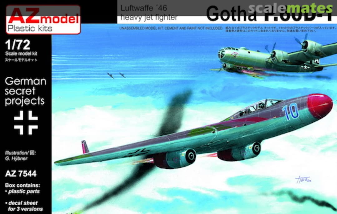 Boxart Gotha P.60 D-1 AZ7544 AZmodel Boxart Gotha P.60 D-1 AZ7544 AZmodel