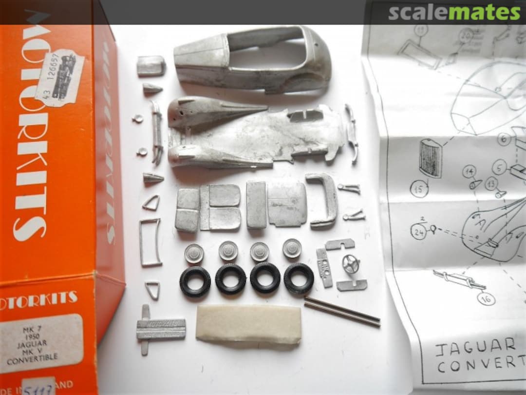 Boxart Jaguar Mk V Convertible MK07 Motorkits Boxart Jaguar Mk V Convertible MK07 Motorkits