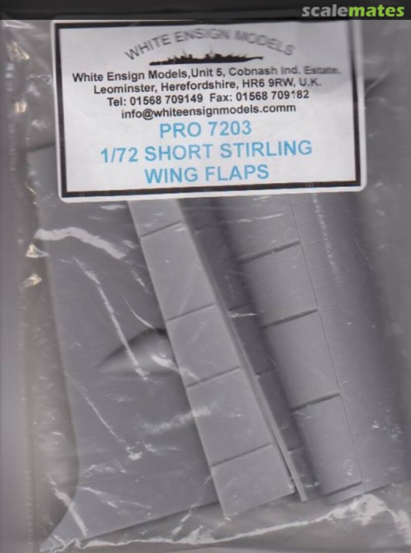 Boxart Short Stirling Wing Flaps PRO 7203 White Ensign Models Boxart Short Stirling Wing Flaps PRO 7203 White Ensign Models