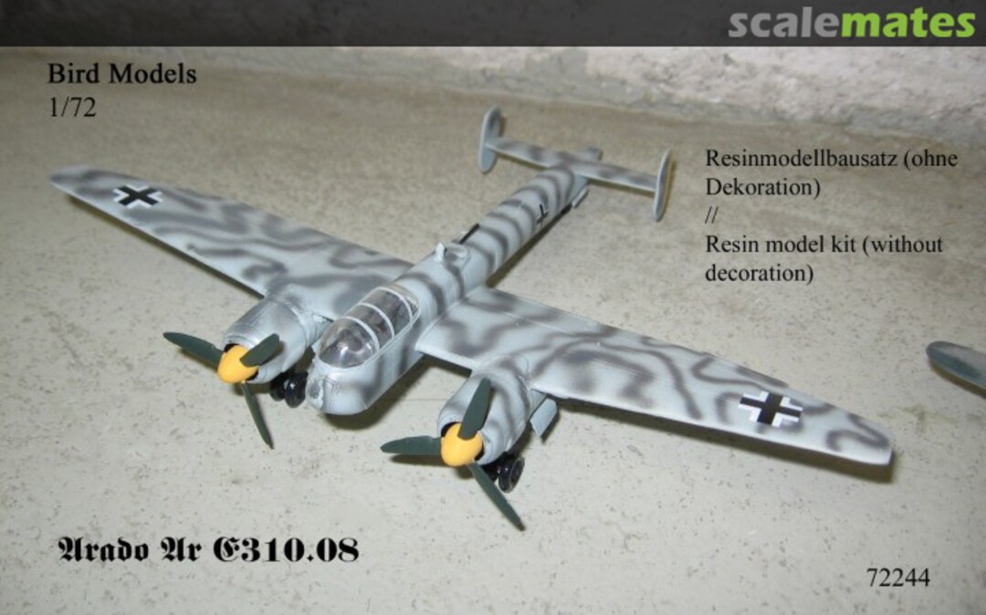 Boxart Arado Ar E310.08 72244 Bird Models Boxart Arado Ar E310.08 72244 Bird Models