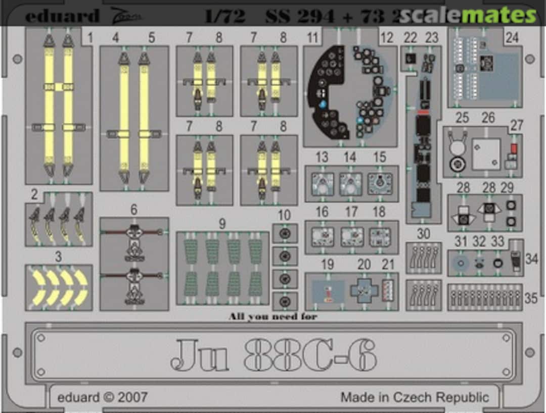 Boxart Ju 88C-6 interior S.A. SS294 Eduard Boxart Ju 88C-6 interior S.A. SS294 Eduard