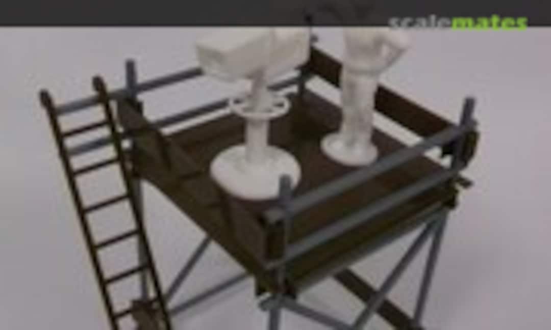 1:43 TV Tower Kit + Unpainted Camera & Cameraman (Greenhills Garages MACC574) MACC574