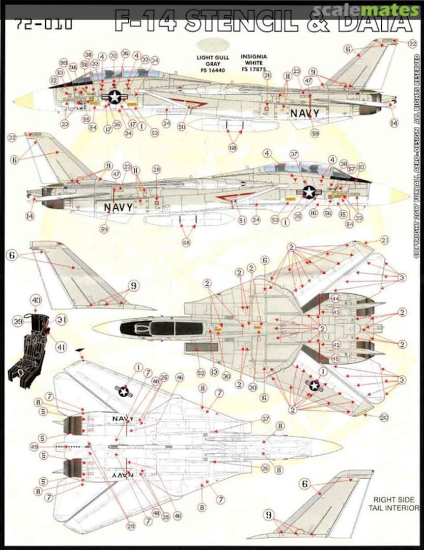 Boxart F-14 Stencils & Data 72-010 Furball Aero-Design Boxart F-14 Stencils & Data 72-010 Furball Aero-Design