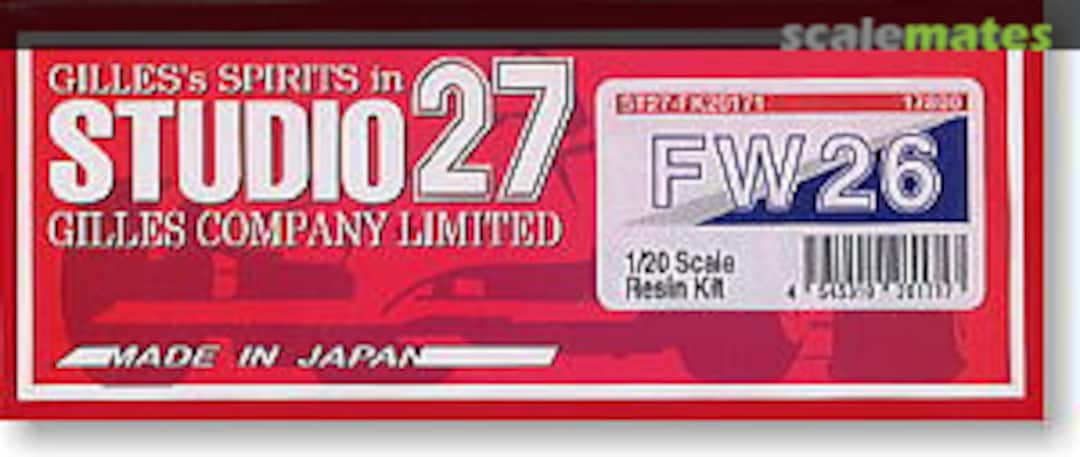 Boxart Williams FW26 ST27-FK20171 Studio27 Boxart Williams FW26 ST27-FK20171 Studio27