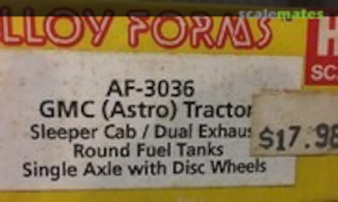 1:87 GMC ASTRO TRACTOR SLEEPER CAB (Alloy Forms AF-3036)