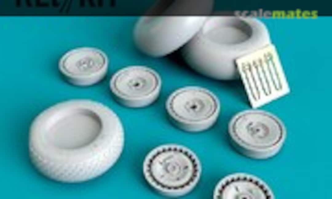 1:48 Do 335B Pfeil Wheels Set (Weighted) (ResKit RS48-0332) RS48-0332