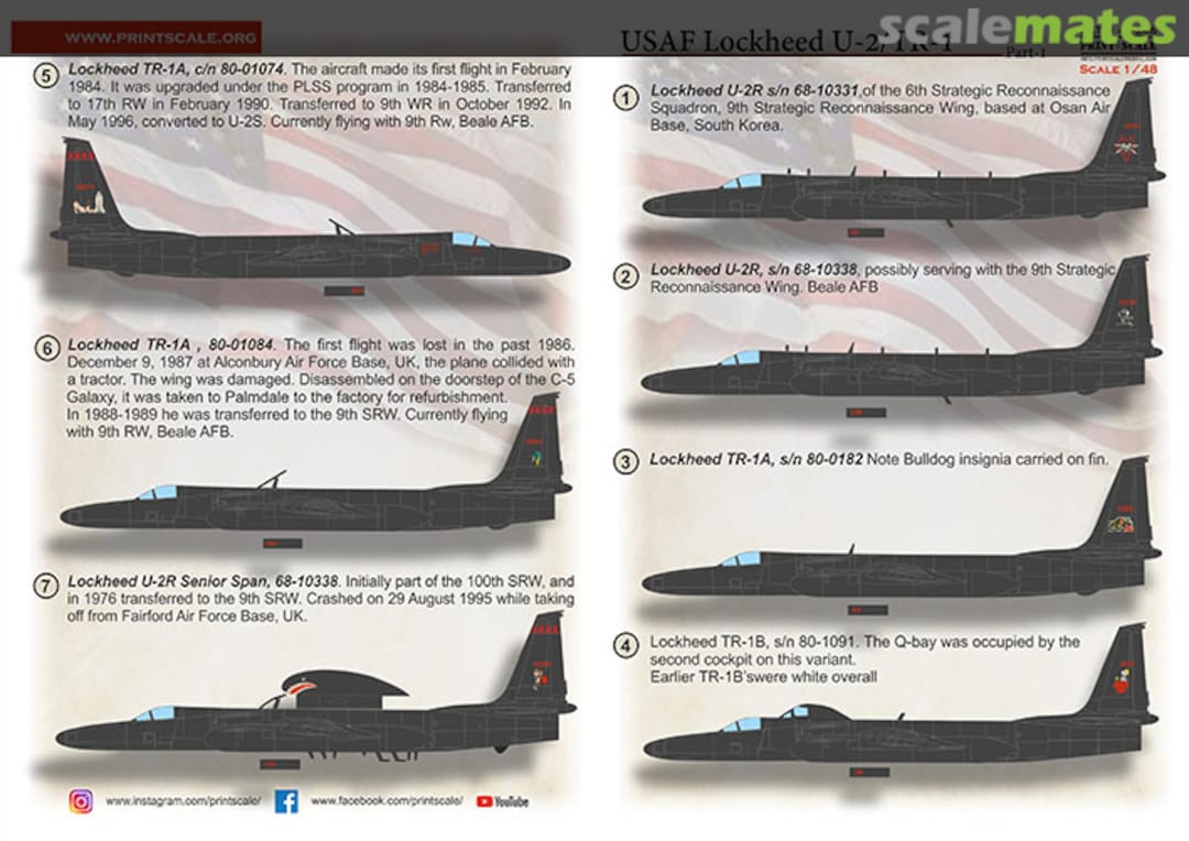Boxart USAF Lockheed U-2/TR-1 48-246 Print Scale Boxart USAF Lockheed U-2/TR-1 48-246 Print Scale