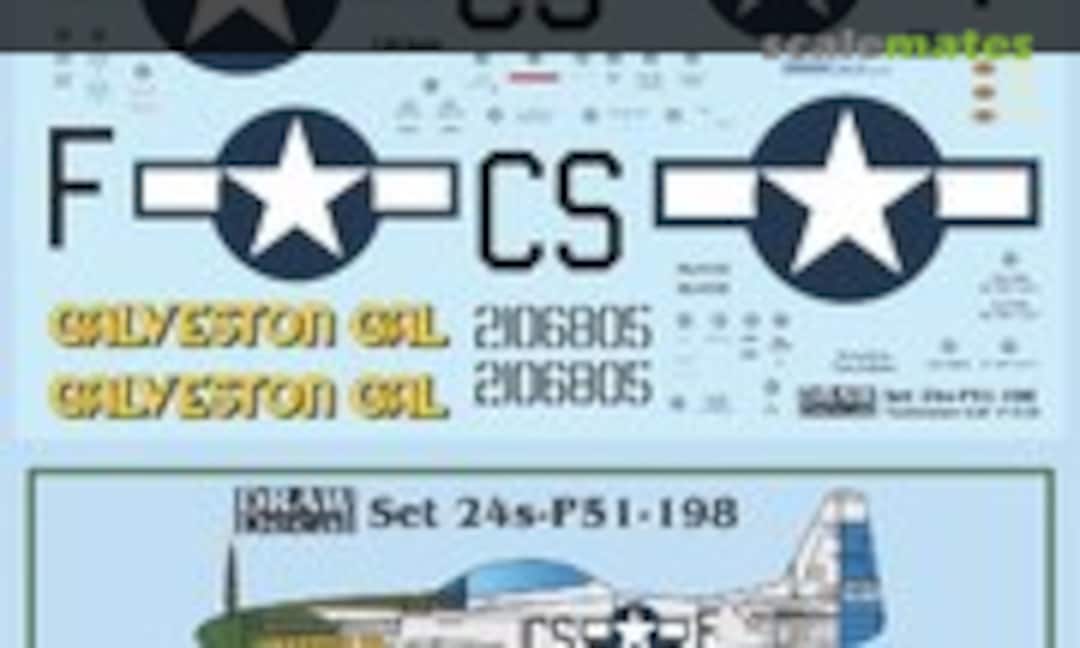 1:24 “Galveston Gal” TF-51D (Draw Decal 24-P51-198) 24-P51-198