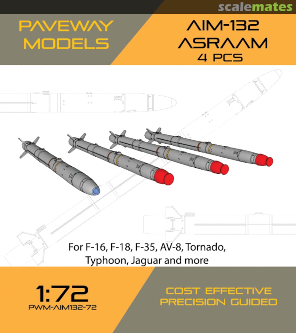 Boxart AIM-132 ASRAAM PWM-AIM132-72 Paveway Models Boxart AIM-132 ASRAAM PWM-AIM132-72 Paveway Models