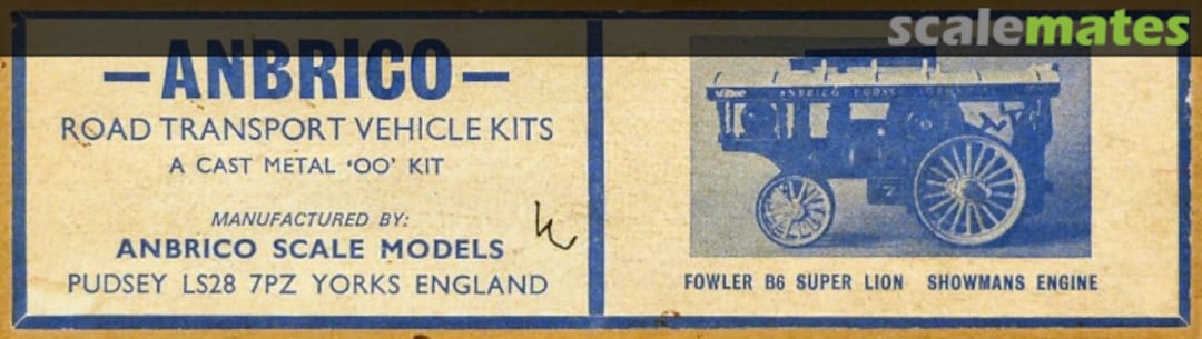 Boxart Fowler B6 Super Lion Anbrico Boxart Fowler B6 Super Lion Anbrico