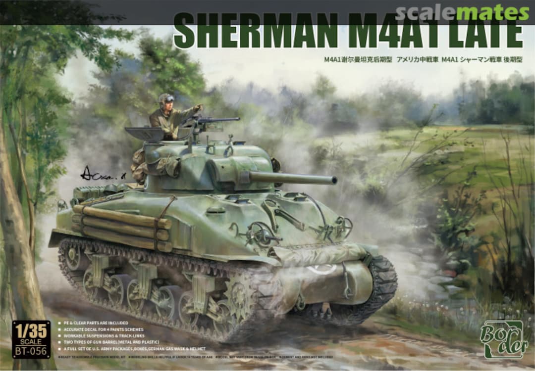 Boxart Sherman M4A1 Late BT-056 Border Model Boxart Sherman M4A1 Late BT-056 Border Model
