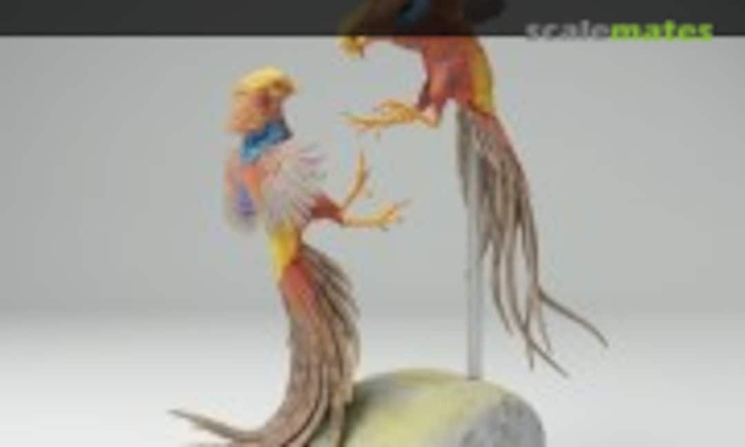 1:48 Golden Pheasant - Fighting males (EMP3d 48130539) 48130539
