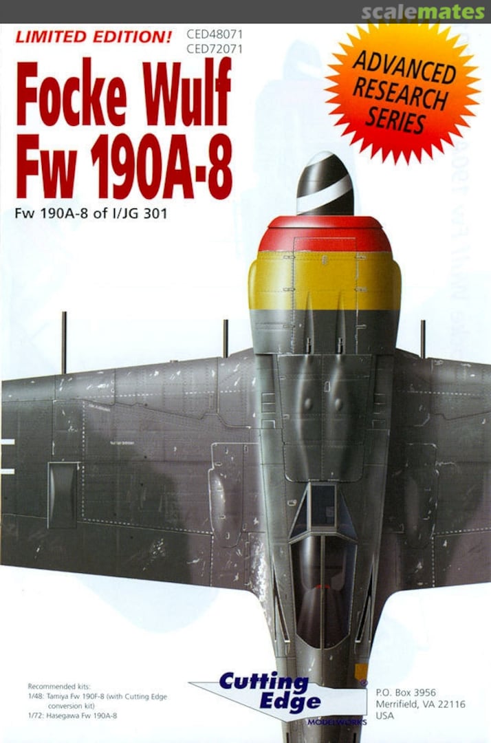 Boxart Focke Wulf Fw 190A-8 CED48071 Cutting Edge Modelworks