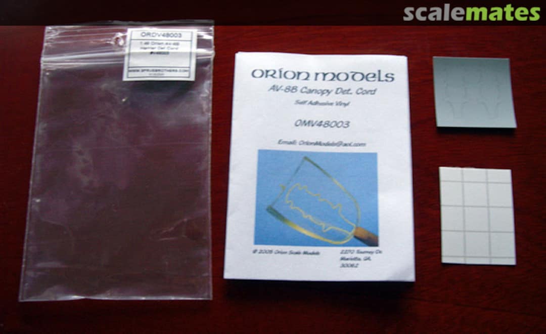 Boxart AV-8B Canopy Det. Cord OMV48003 Orion Models Boxart AV-8B Canopy Det. Cord OMV48003 Orion Models