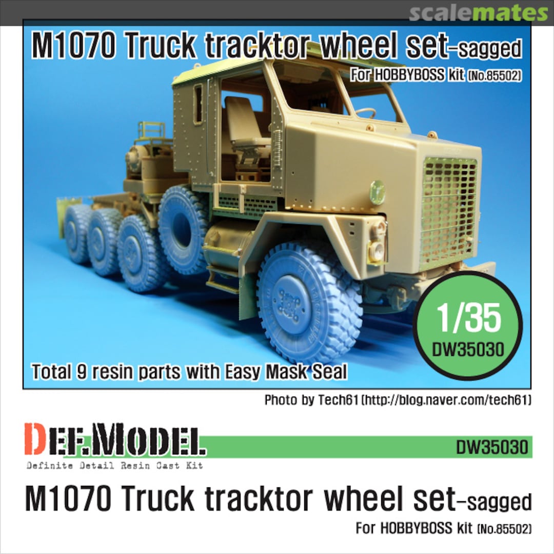 Boxart M1070 Truck Tractor Sagged wheel set DW35030 Def.Model Boxart M1070 Truck Tractor Sagged wheel set DW35030 Def.Model