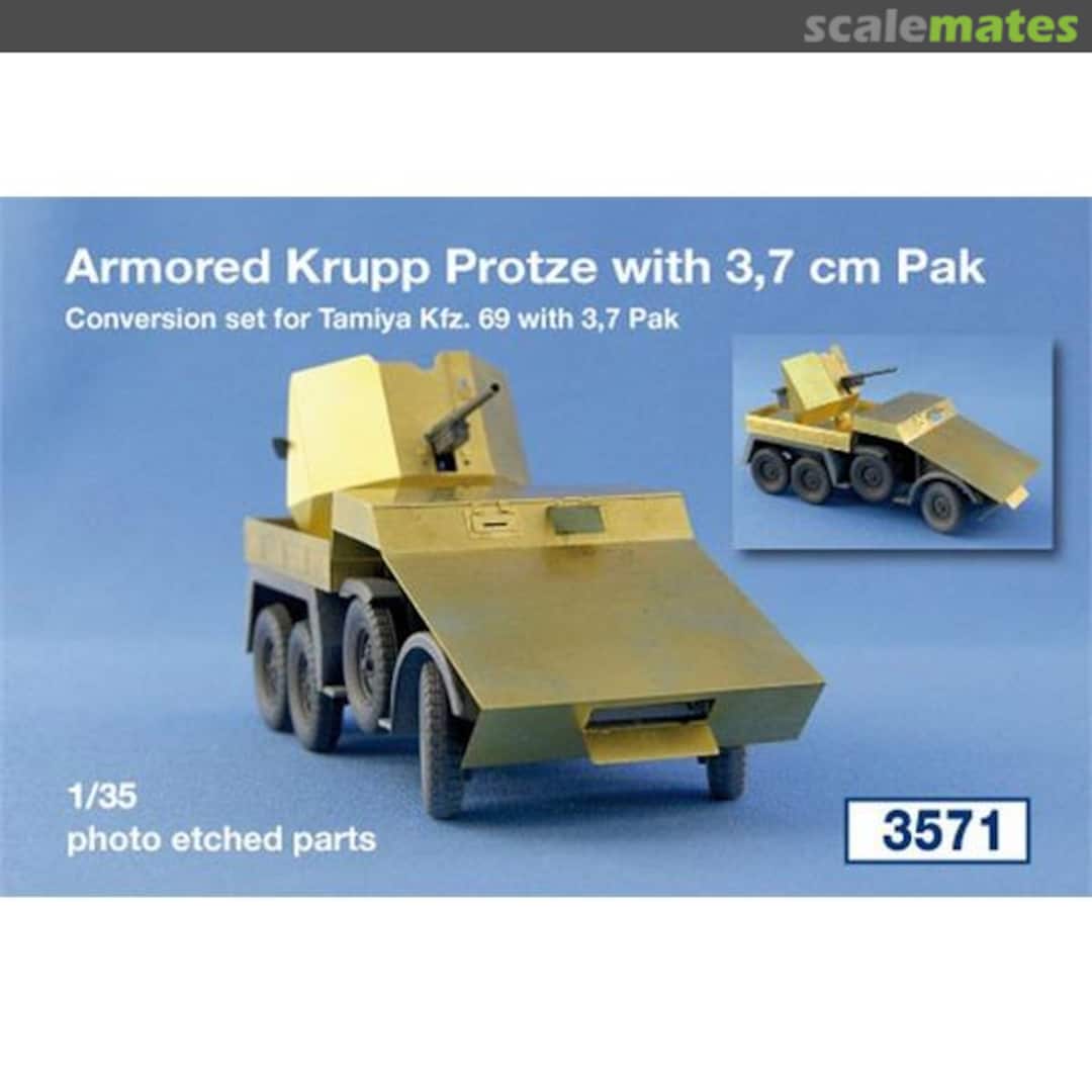 Boxart Armored Krupp Protze with 3,7 cm Pak 3571 Schatton Modellbau Boxart Armored Krupp Protze with 3,7 cm Pak 3571 Schatton Modellbau