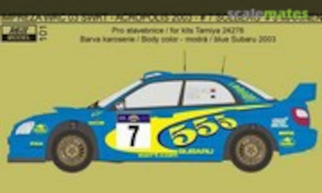 1:24 Subaru Impreza WRC SWRT Rally Acropolis 2003 – „555" (REJI Model 101)