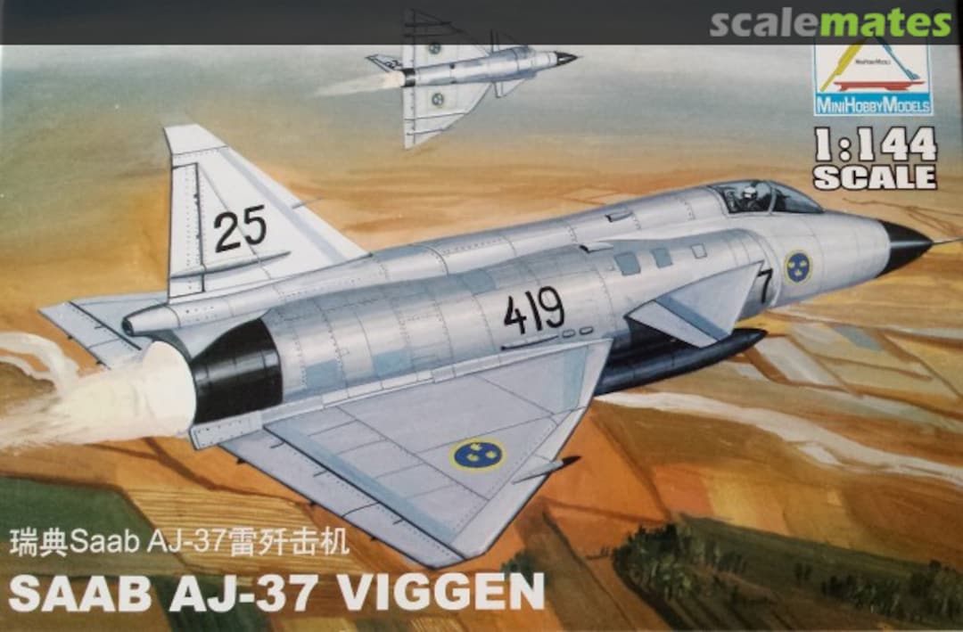 Boxart Saab AJ-37 Viggen 80407 Mini Hobby Models Boxart Saab AJ-37 Viggen 80407 Mini Hobby Models