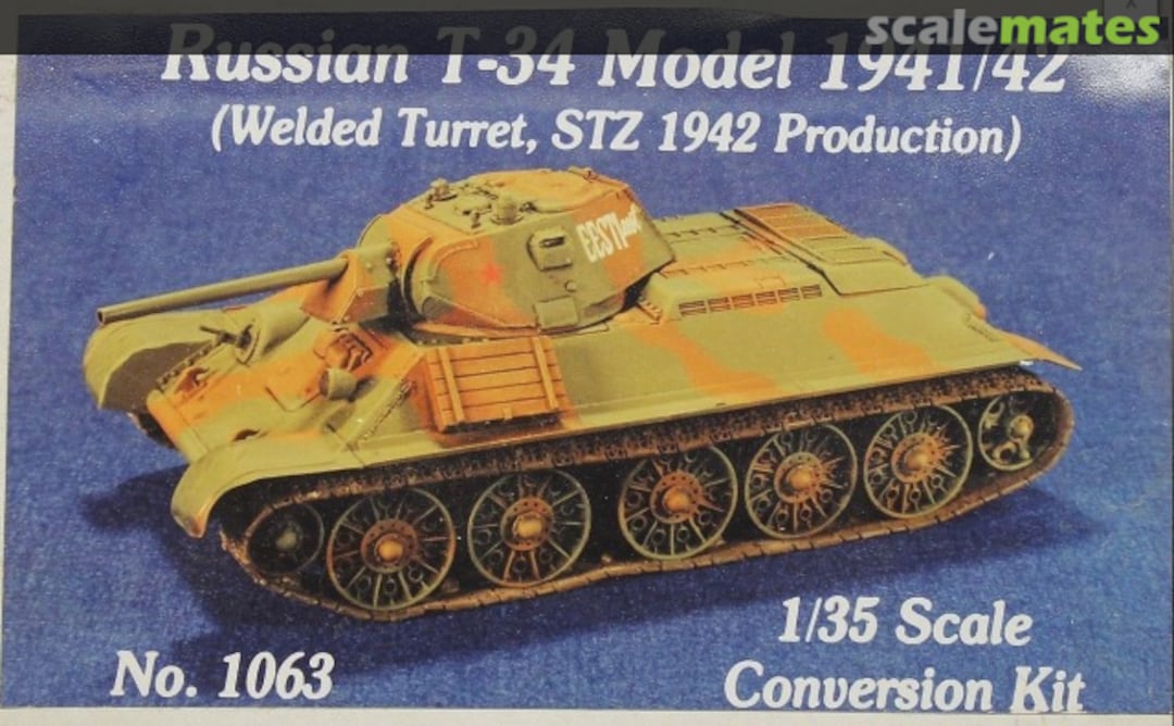 Boxart Russian T-34 Model 1941/42 1063 MB Models
