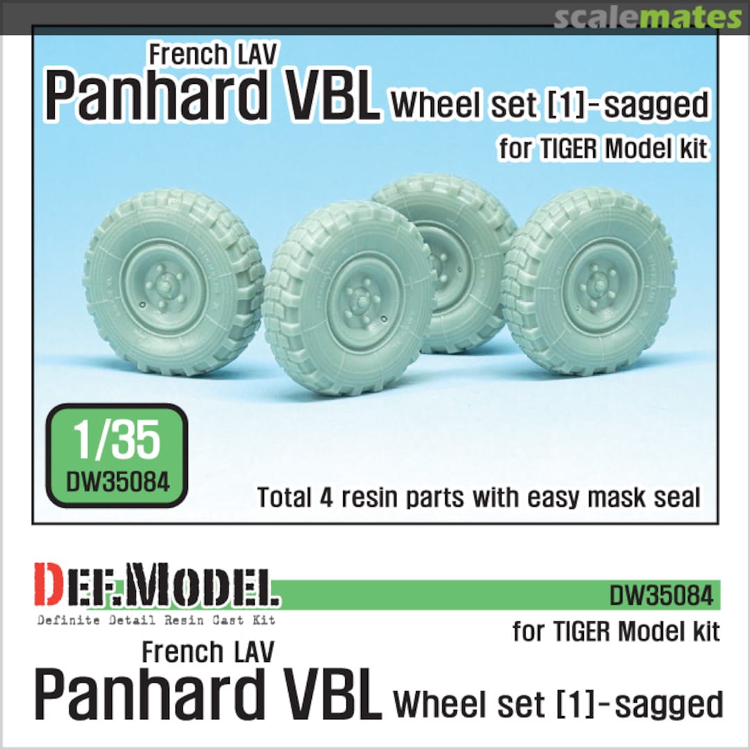 Boxart French Panhard VBL Sagged Wheel set (1) DW35084 Def.Model Boxart French Panhard VBL Sagged Wheel set (1) DW35084 Def.Model