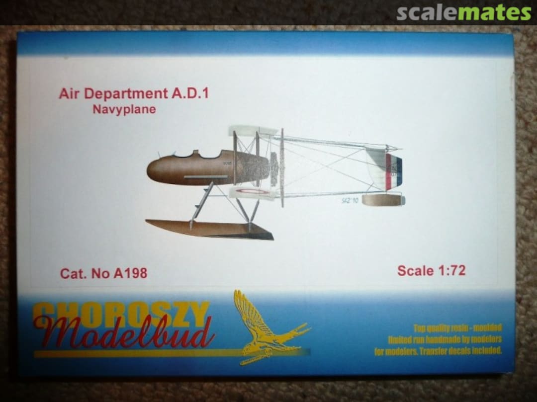 Boxart Air Department A.D.1 Navyplane A198 Choroszy Modelbud