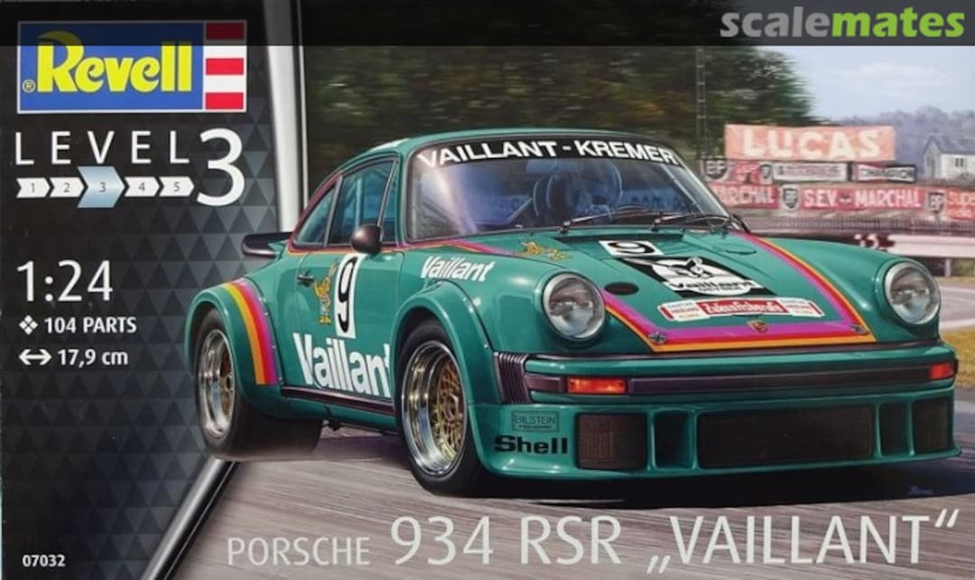 Boxart Porsche 934 RSR "Vaillant" 07032 Revell Boxart Porsche 934 RSR "Vaillant" 07032 Revell