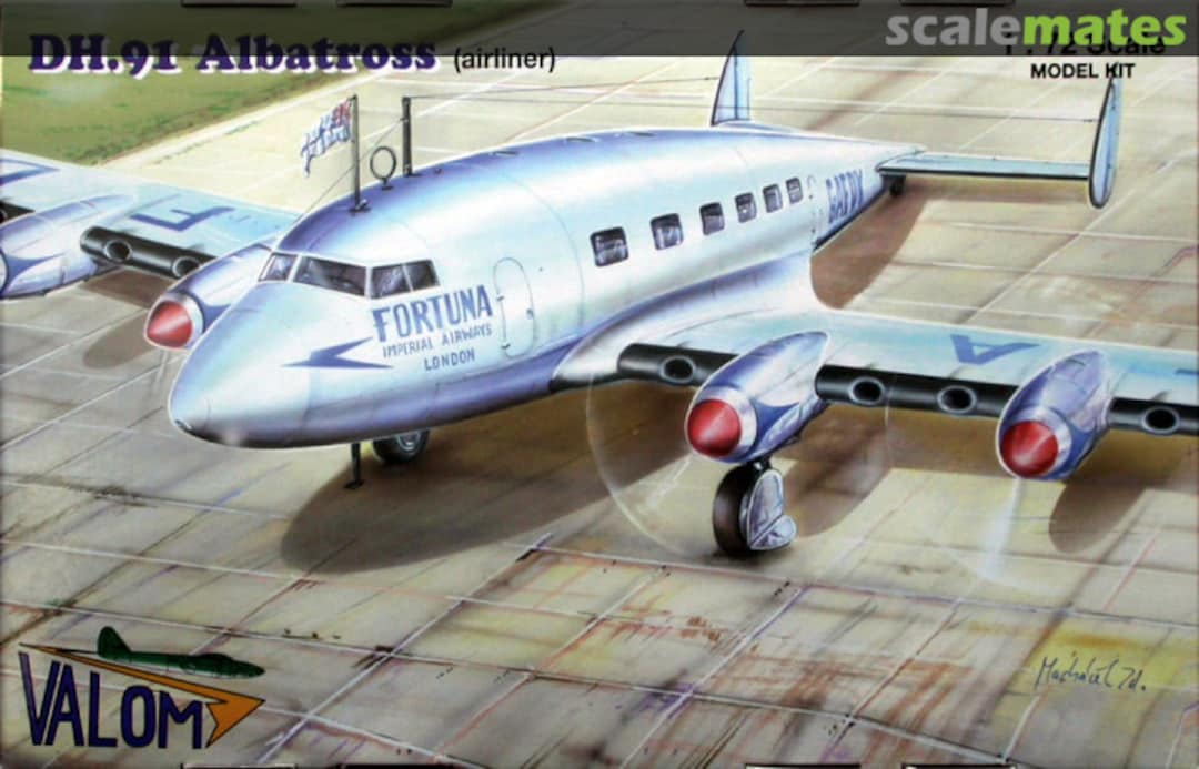 Boxart De Havilland DH.91 Albatross 72128 Valom Boxart De Havilland DH.91 Albatross 72128 Valom